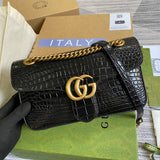 Styled lifestyle shot of structured sleek women's handbag – women's luxury handbag