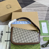 Front view of structured polished women's handbag – women's designer-style accessory