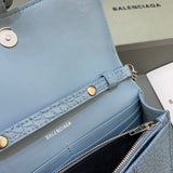 Elegant Faux Leather Handbag - Sleek Minimalist Lines | Women's Statement Accessory #447 - texture close-up (image 9) of designer-inspired handbag