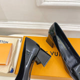 Louis Vuitton Red Combat Boots - Toe Detail View