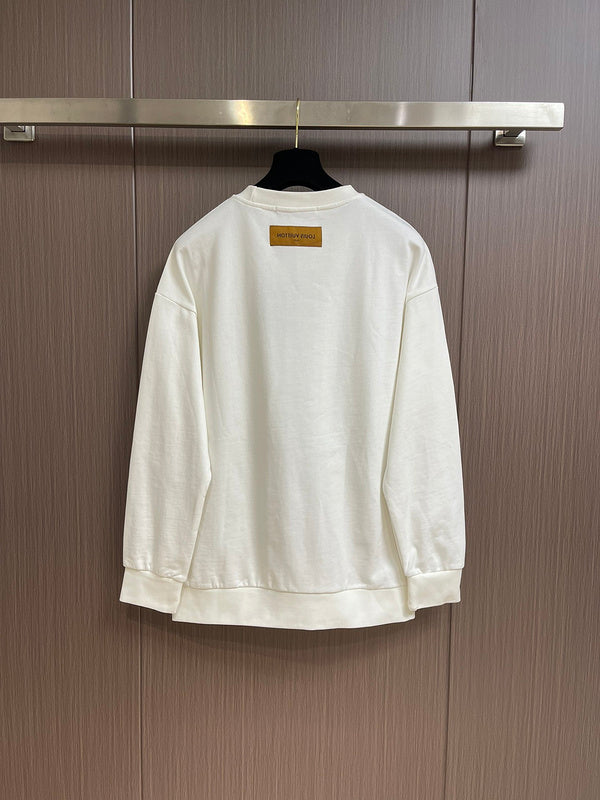 Side profile of Louis Vuitton luxury clothing with tailored silhouette