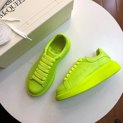 Alexander McQueen two-tone luxury sneakers view 10 signature lace-up style