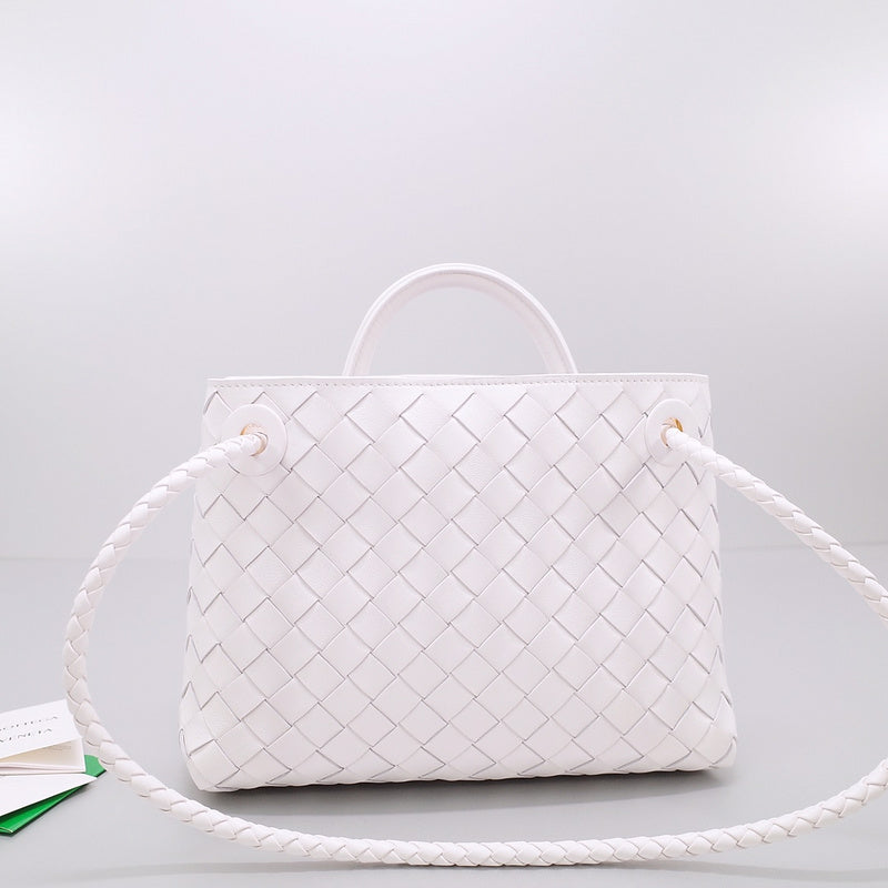 Statement Premium PU Leather Handbag - Smooth Faux-Leather Exterior | Women's Everyday Carry Handbag #1561 - styled full view (image 7) of designer-inspired handbag