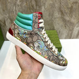 Gucci neutral cream luxury sneakers view 4 minimalist modern build