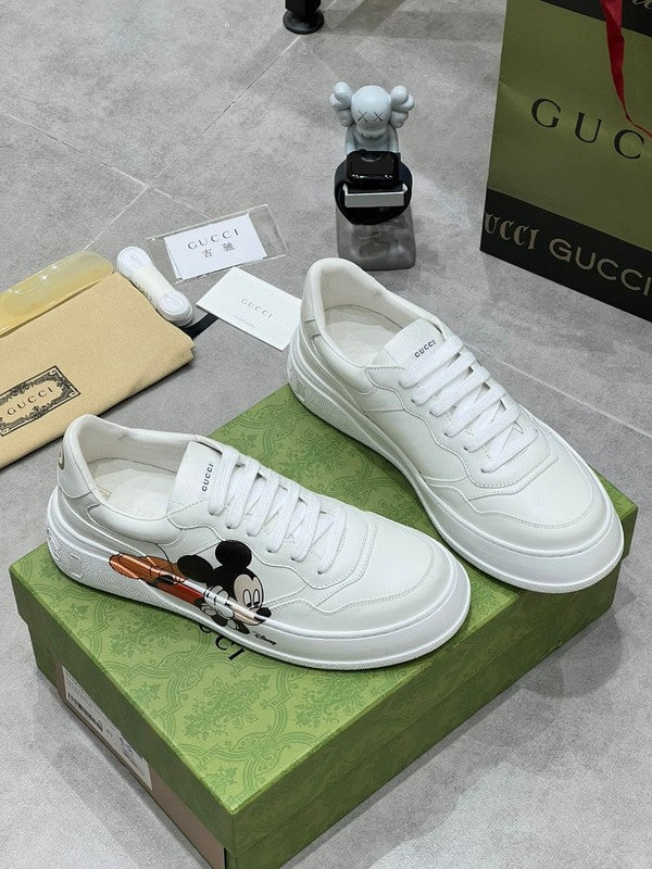 Gucci all-black luxury sneakers view 7 heritage-inspired look