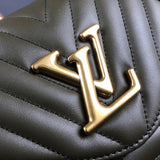 Back view of modern chic women's handbag – women's designer-style accessory
