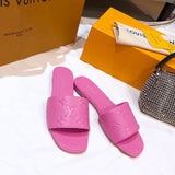 Louis Vuitton Tan Loafer Flats - Heel Detail View