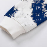 Full styled look of Louis Vuitton luxury clothing with signature branding