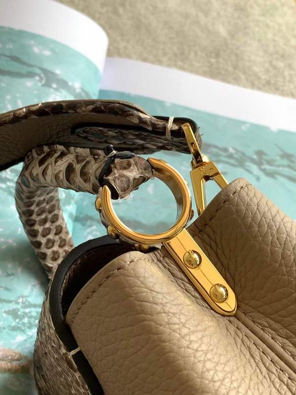 Top view of modern refined women's handbag – women's designer-style accessory