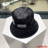 Close-up detail view of Louis Vuitton unisex cap