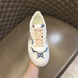 Gucci crisp white luxury sneakers view 4 cushioned comfort fit