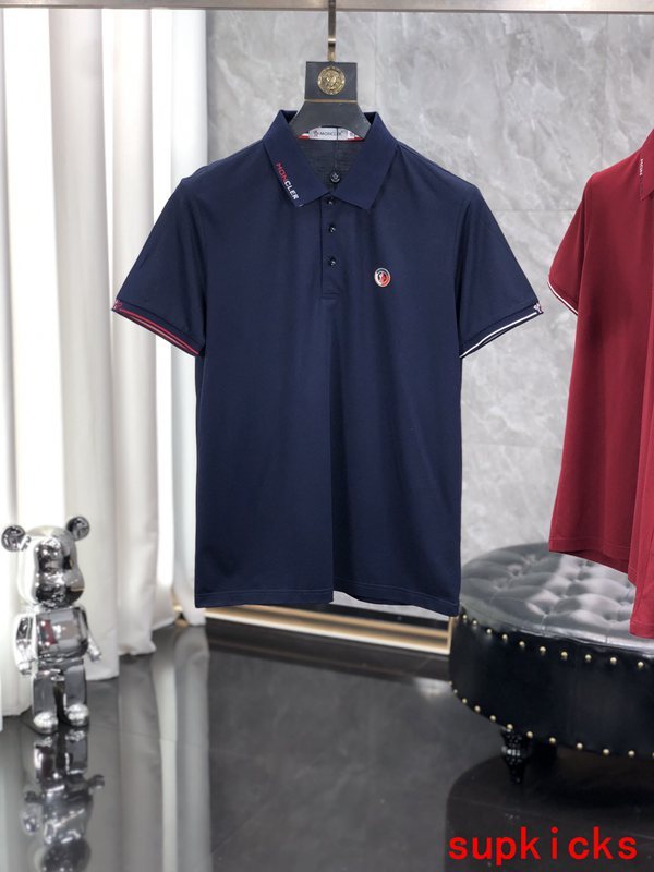 Side profile of Moncler luxury clothing with relaxed-fit cut