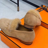 Hermes shoes Style 399 - back heel detail (alternate angle)