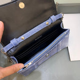 Chic Vegan Leather Handbag - Signature Hardware Accents | Women's Designer-Inspired Purse #442 - styled full view (image 7) of designer-inspired handbag