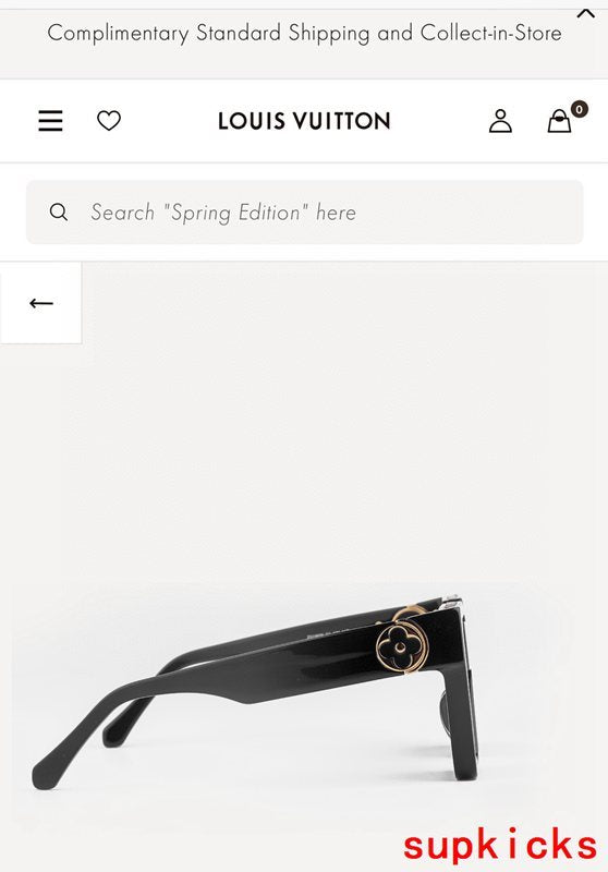 Lifestyle view of Louis Vuitton unisex sunglasses