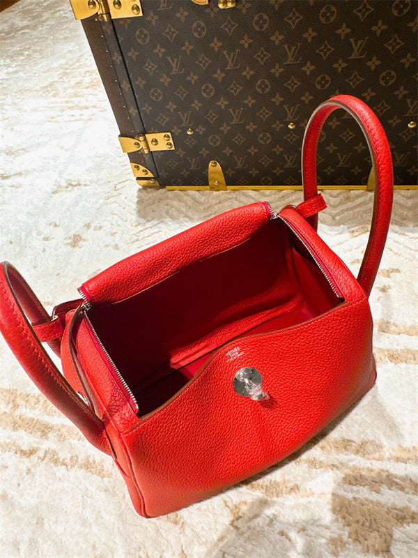 Side view of everyday-ready structured handbag