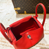 Side view of everyday-ready structured handbag