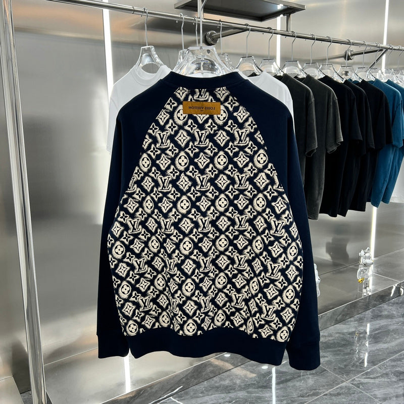 Side profile of Louis Vuitton luxury clothing with relaxed-fit cut