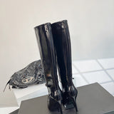 Saint Laurent luxury shoes detail shot