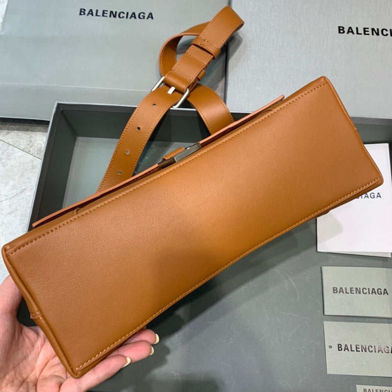 Effortless Faux Leather Handbag - Statement Silhouette | Women's Fashion Handbag #524 - back view (image 4) of designer-inspired handbag