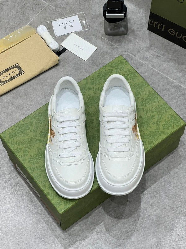 Gucci bold contrast luxury sneakers view 8 signature lace-up style