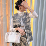 Streamlined bag shown from front angle