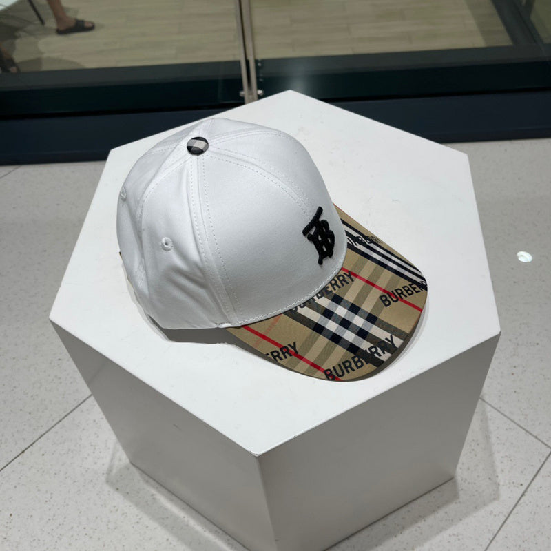 Side view of Burberry unisex cap