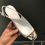 Close-up of Louis Vuitton shoes craftsmanship
