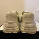 Gucci stone beige luxury sneakers view 5 classic court silhouette