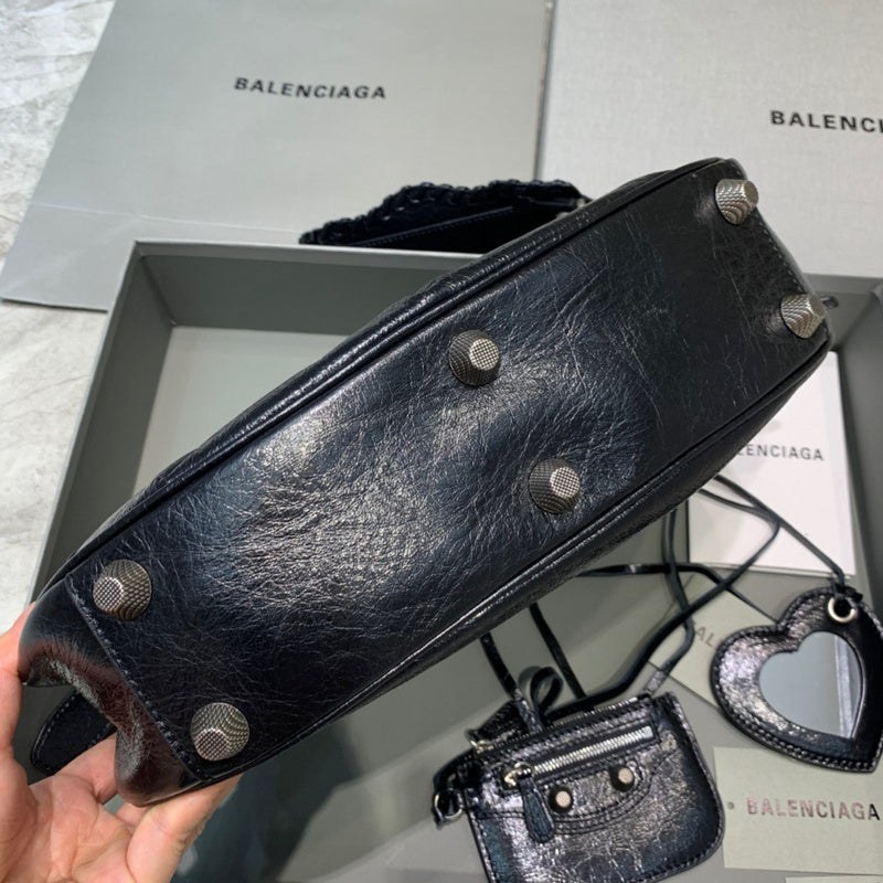 Modern Faux Leather Handbag - Modern Structured Build | Women's Luxury Handbag #375 - hardware and detail close-up (image 5) of designer-inspired handbag