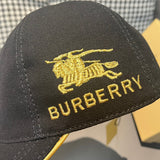 Angled view of Burberry unisex cap