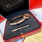 Side view of Cartier unisex jewelry piece