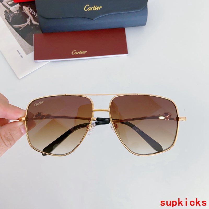 Angled view of Cartier unisex sunglasses