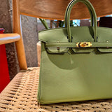 Side view of smart structured handbag