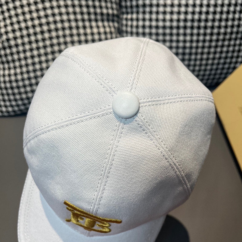 Front view of Burberry unisex cap