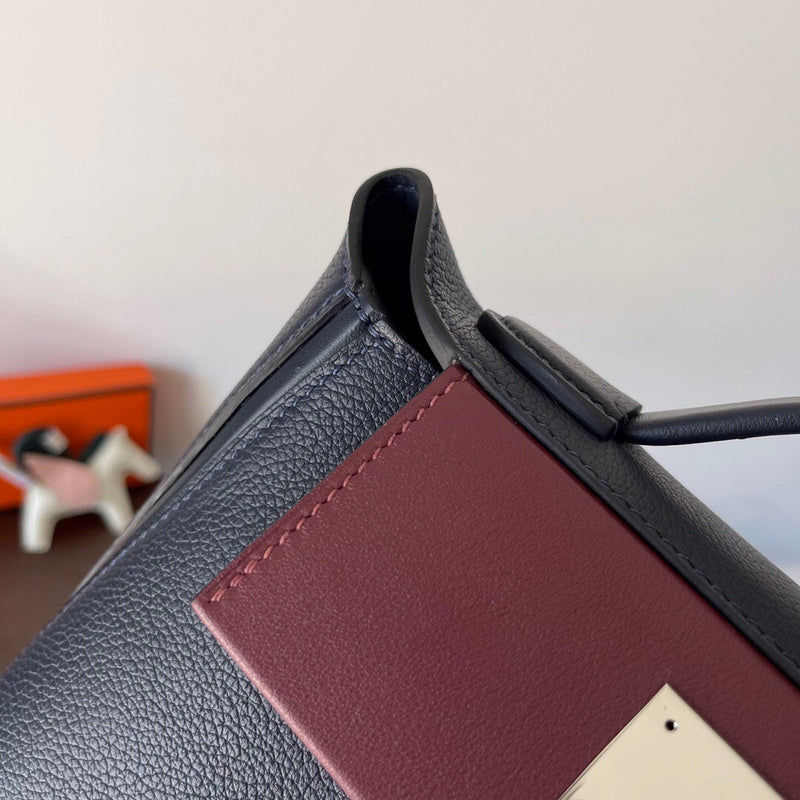 Close-up detail of poised bag design