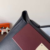Close-up detail of poised bag design