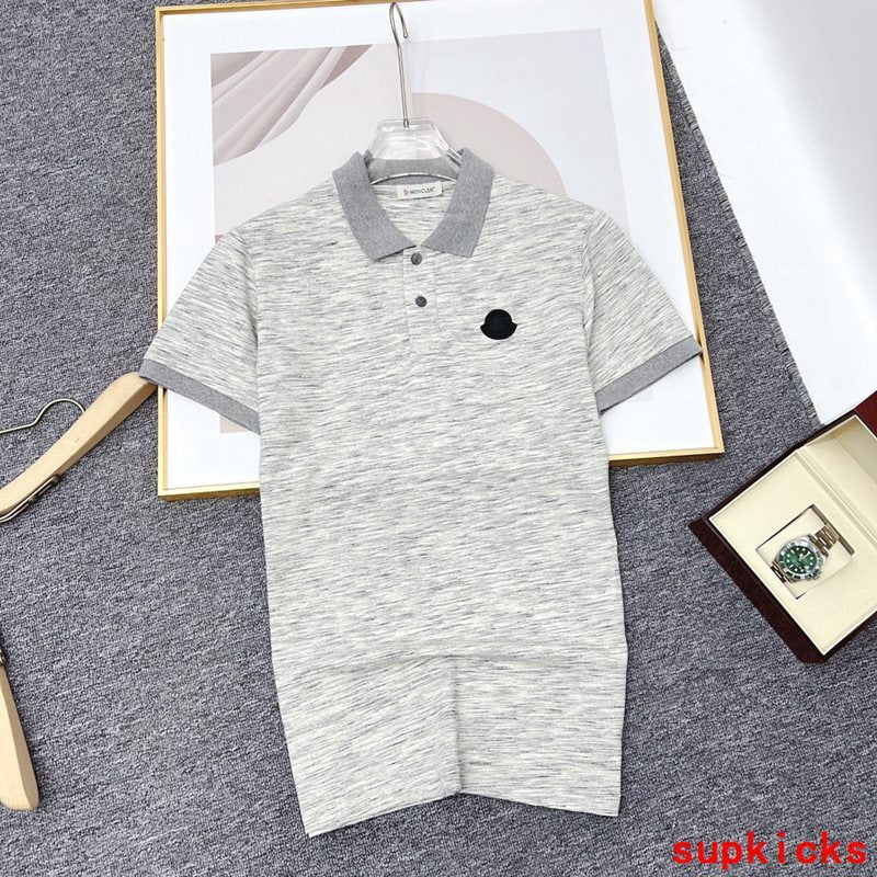Full styled look of Moncler luxury clothing with logo-detail design