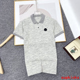 Full styled look of Moncler luxury clothing with logo-detail design