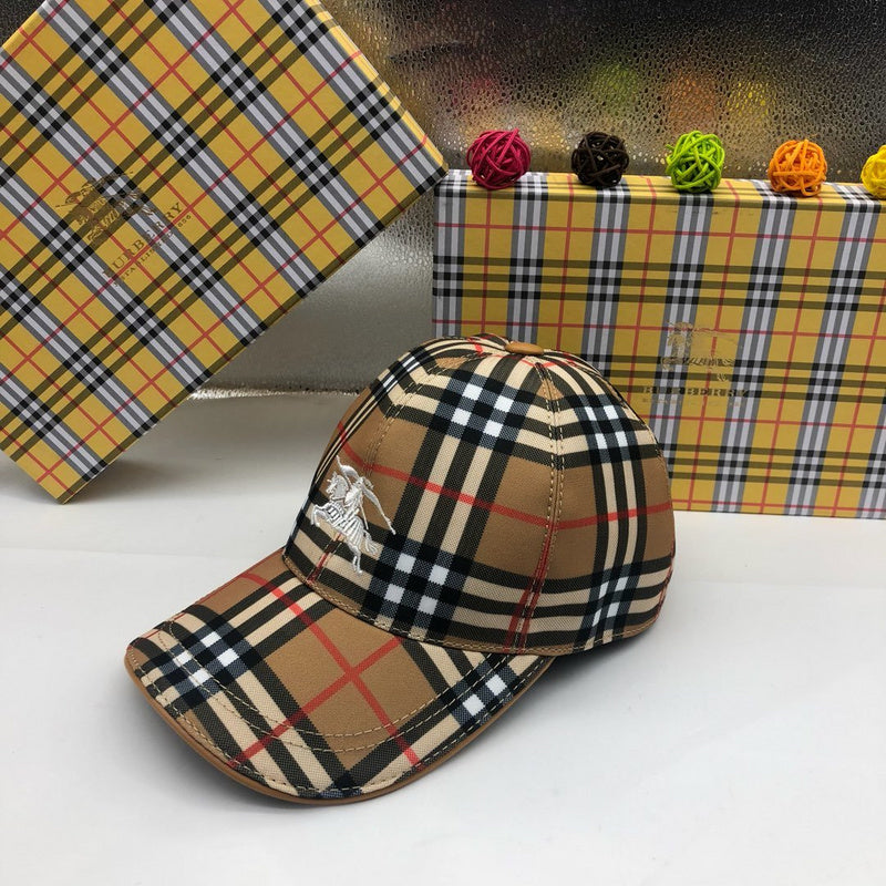 Close-up detail view of Burberry unisex cap