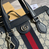 Back view of sleek refined women's handbag – women's luxury accessory