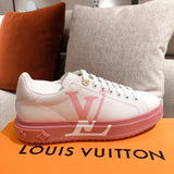 Close-up of Louis Vuitton shoes craftsmanship