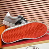 Hermès Chocolate Brown Chunky Platform Sneakers - Toe Detail View