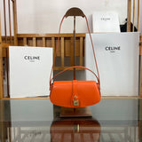 Front view of modern refined women's handbag – women's luxury accessory