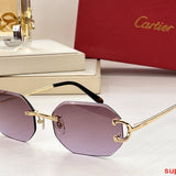 Angled view of Cartier unisex sunglasses