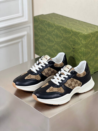 Gucci stone beige luxury sneakers view 11 classic court silhouette