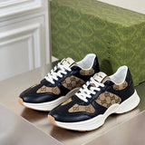 Gucci stone beige luxury sneakers view 11 classic court silhouette