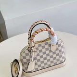 Close-up detail of statement elevated women's handbag – women's statement bag