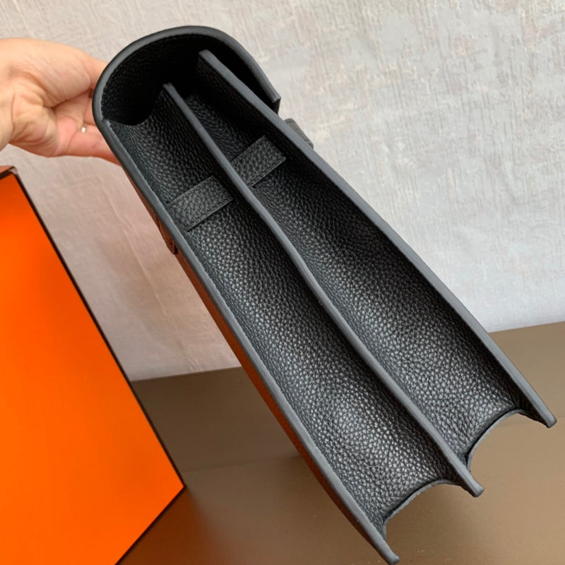 Close-up detail of poised bag design