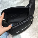 Bold Faux Leather Handbag - Polished Finish | Women's Fashion Handbag #264 - side angle view (image 2) of designer-inspired handbag